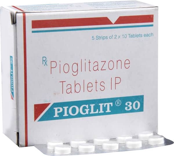 Pioglit 30mg Strip Of 10 Tablets