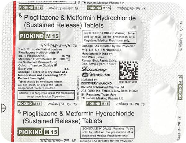 Piokind M 15mg Strip Of 10 Tablets