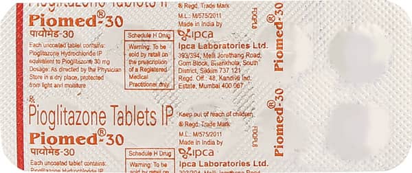 Piomed 30mg Strip Of 10 Tablets