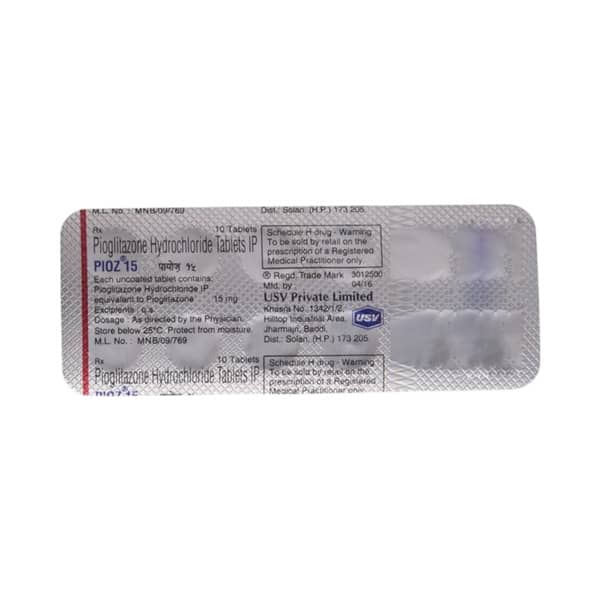 Piozulin 15mg Tablet
