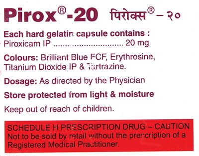 Pirox 20mg Strip Of 10 Capsules