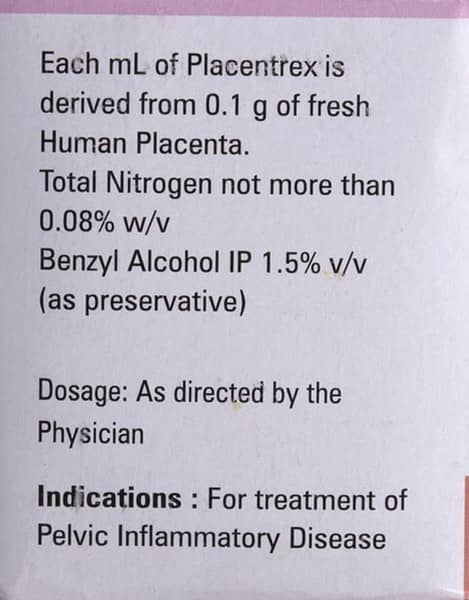 Placentrex Ampoule Of 2ml Injection