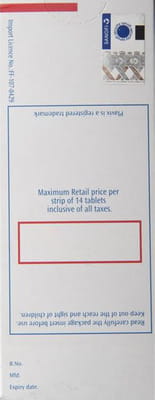 Plavix 75mg Strip Of 14 Tablets