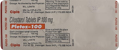 Pletoz 100mg Strip Of 10 Tablets