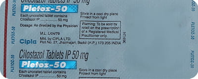 Pletoz 50mg Strip Of 10 Tablets