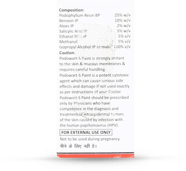 Podowart S Paint Bottle Of 10ml Solution