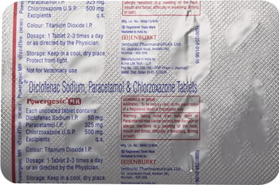 Powergesic Mr Strip Of 10 Tablets