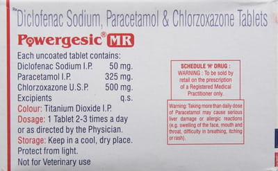 Powergesic Mr Strip Of 10 Tablets
