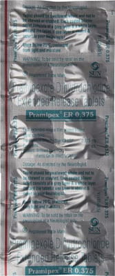 Pramipex Er 0.375mg Strip Of 10 Tablets