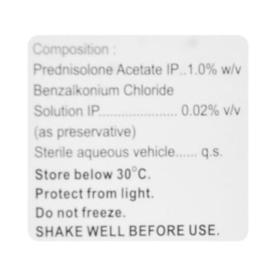 Predace 1% Bottle Of 5ml Eye Drops
