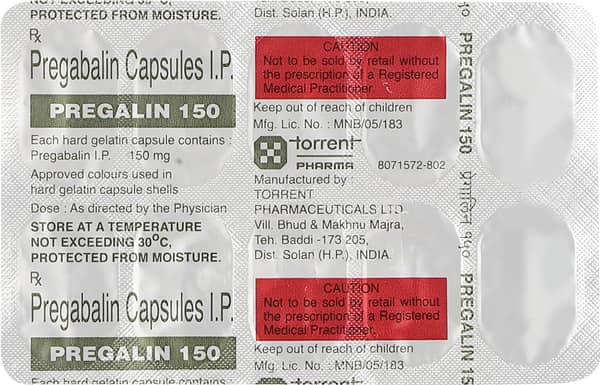 Pregalin 150mg Strip Of 10 Capsules