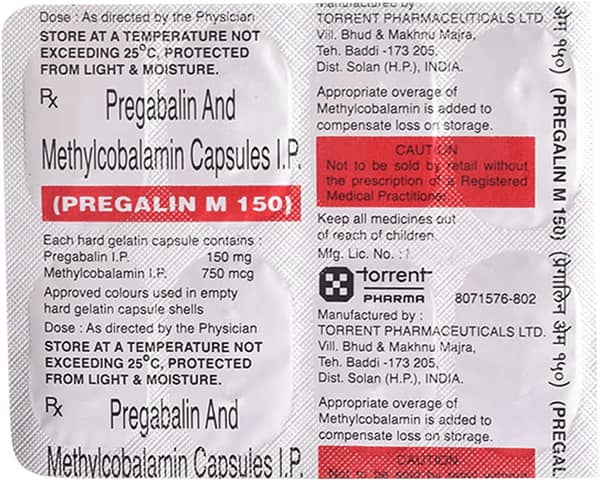 Pregalin M 150Mg Strip Of 10 Capsules