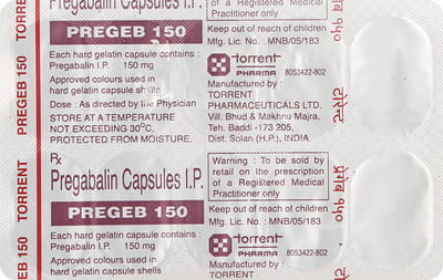 Pregeb 150mg Strip Of 10 Capsules