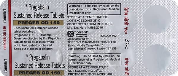 Pregeb Od 150Mg Strip Of 10 Tablets