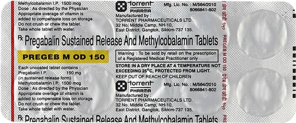 Pregeb M Od 150mg Strip Of 10 Tablets