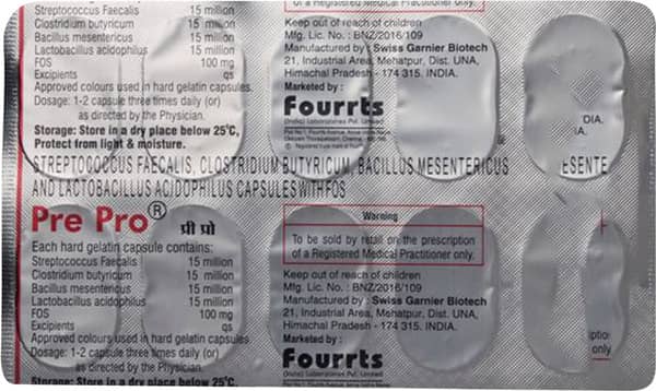 Prepro Strip Of 10 Capsules