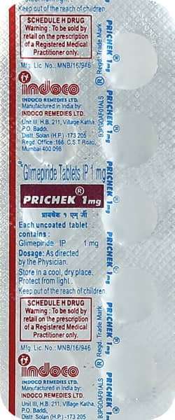 Prichek 1mg Strip Of 10 Tablets