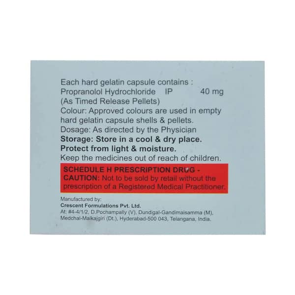Prolol Tr 40mg Strip Of 10 Capsules