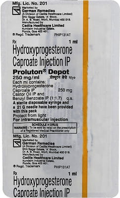 Proluton Depot 250mg Ampoule Of 1ml Injection