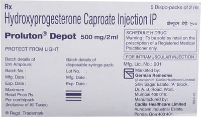 Proluton Depot 500mg Injection 2ml