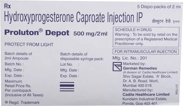 Proluton Depot 500mg/2ml Injection
