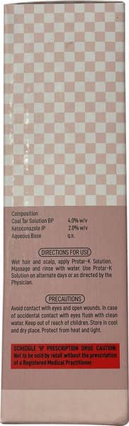 Protar K Bottle Of 100ml Scalp Solution
