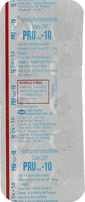 Pru 10mg Strip Of 10 Tablets