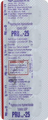 Pru 25mg Strip Of 10 Tablets