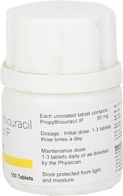 Ptu 50mg Bottle Of 100 Tablets