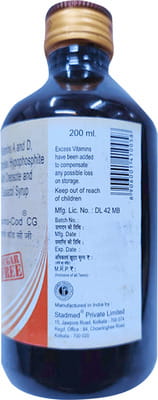 Pulmo Cod Cg Sugar Free Bottle Of 200ml Syrup