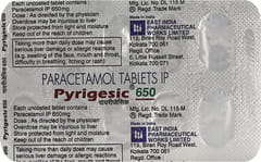Pyrocip 650 Pyrigesic 650 Tablet: Uses, Side Effects, Price, Dosage & More Info ...