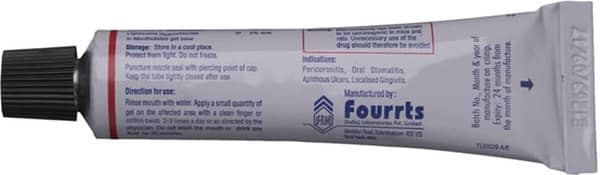 Quadrajel Tube Of 15gm Mouth Gel