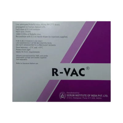 R Vac Dry Vial Of 0.5ml Powder For Vaccine
