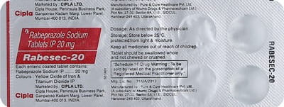 Rabesec 20mg Strip Of 10 Tablets
