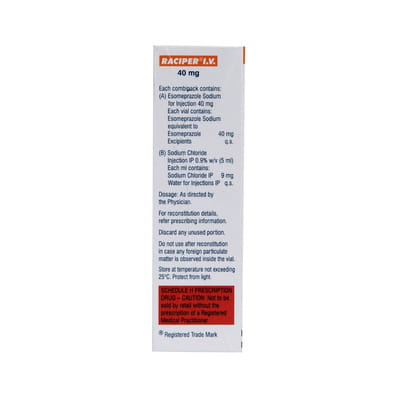 Raciper 40mg Dry Vial Of 1 Powder For Injection