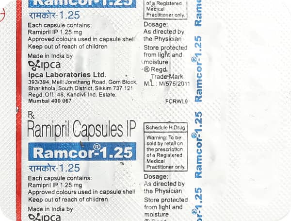 Ramcor 1.25mg Strip Of 10 Capsules