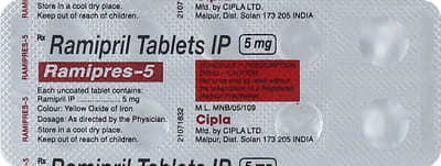 Ramipres 5mg Strip Of 10 Tablets