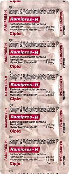 Ramipres H 2.5mg Strip Of 10 Tablets