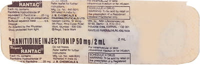 Rantac Ampoule Of 2ml Injection