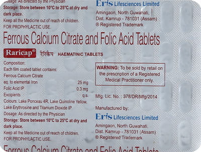 Raricap Strip Of 40 Tablets