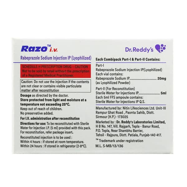 Razo 20Mg Dry Vial Of 1 Powder For Injection