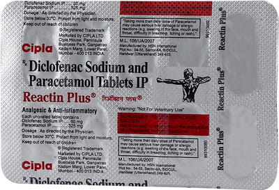 Reactin Plus (White Colour) Strip Of 10 Tablets