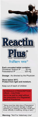 Reactin Plus (White Colour) Strip Of 10 Tablets
