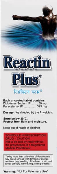 Reactin Plus (White Colour) Strip Of 10 Tablets