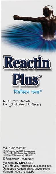 Reactin Plus (White Colour) Strip Of 10 Tablets