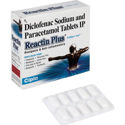 Reactin Plus (White Colour) Strip Of 10 Tablets