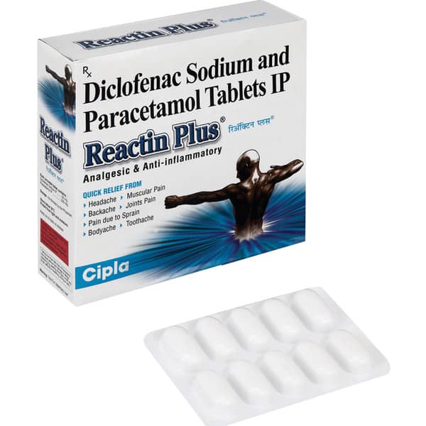 Reactin Plus (White Colour) Strip Of 10 Tablets