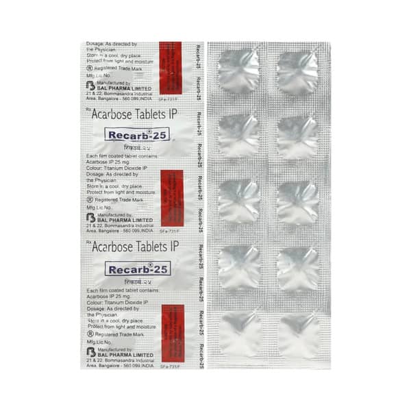 Recarb 25Mg Strip Of 10 Tablets