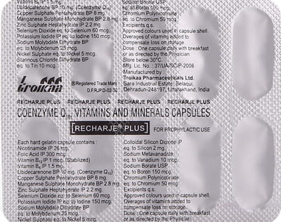 Recharje Plus Strip Of 10 Capsules