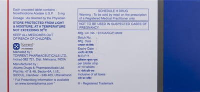Regestrone 5mg Strip Of 10 Tablets